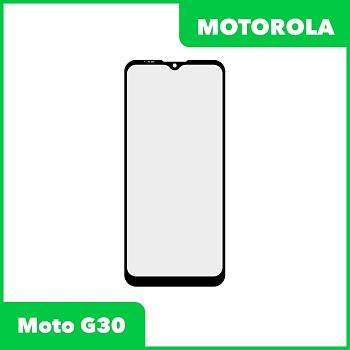 Стекло для переклейки дисплея Motorola Moto G30, черный