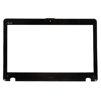 Рамка экрана (рамка крышки матрицы, LCD Bezel) для ноутбука Asus Eee Pc 1215B черная, пластиковая. С разбора.