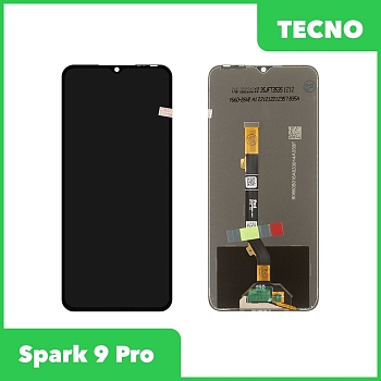 LCD дисплей для Tecno Spark 9 Pro в сборе с тачскрином, 100% оригинал (черный)