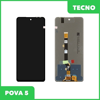 LCD дисплей для Tecno POVA 5 (LH7n) в сборе с тачскрином, 100% оригинал (черный)
