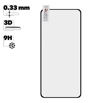 Защитное стекло "LP" для Huawei nova 10 Pro 3D Full Glue Glass с рамкой 0,33 мм, 9H (черное)