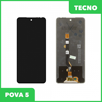 LCD дисплей для Tecno POVA 5 (LH7n) в сборе с тачскрином (черный)